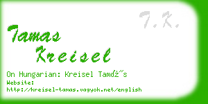 tamas kreisel business card